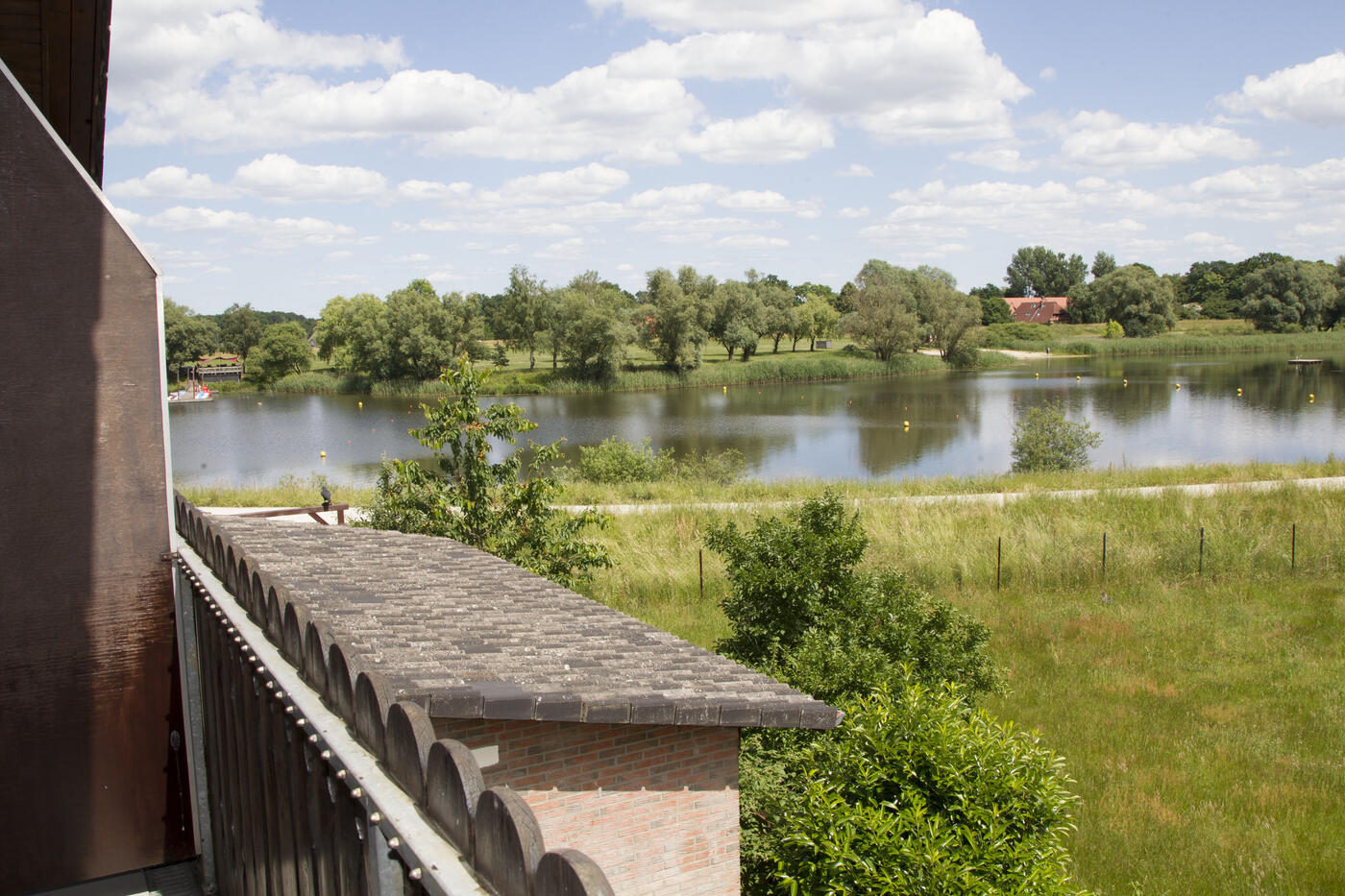 View from the hotel balcony over Lake Gartow